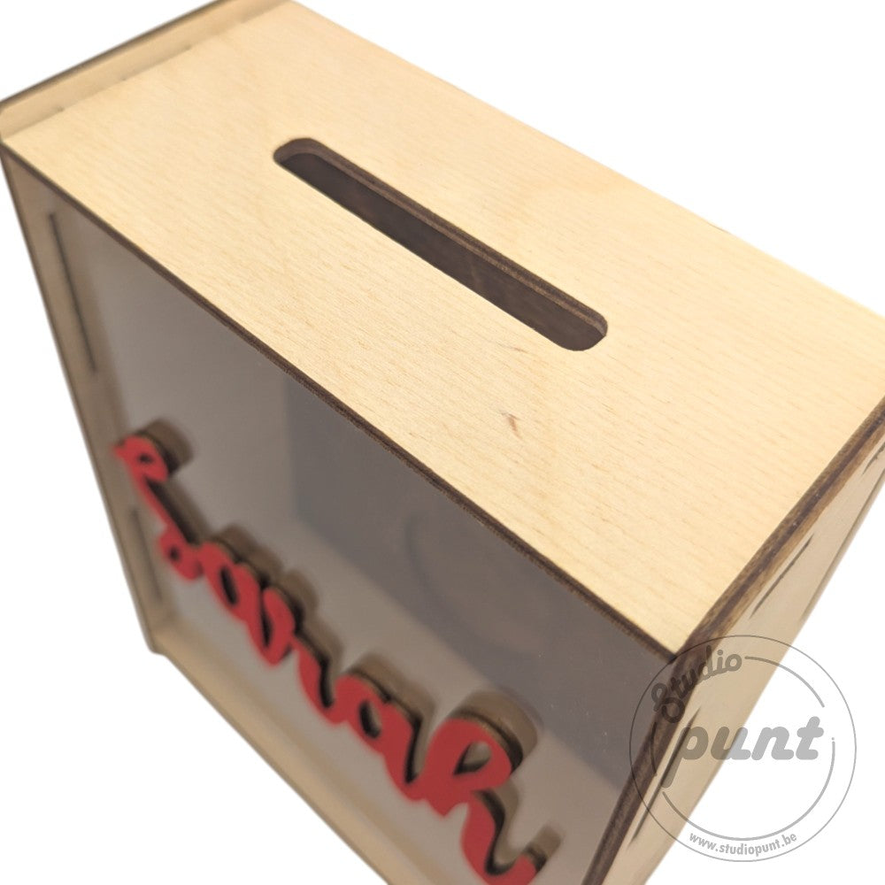 Spaarpot Box met Naam