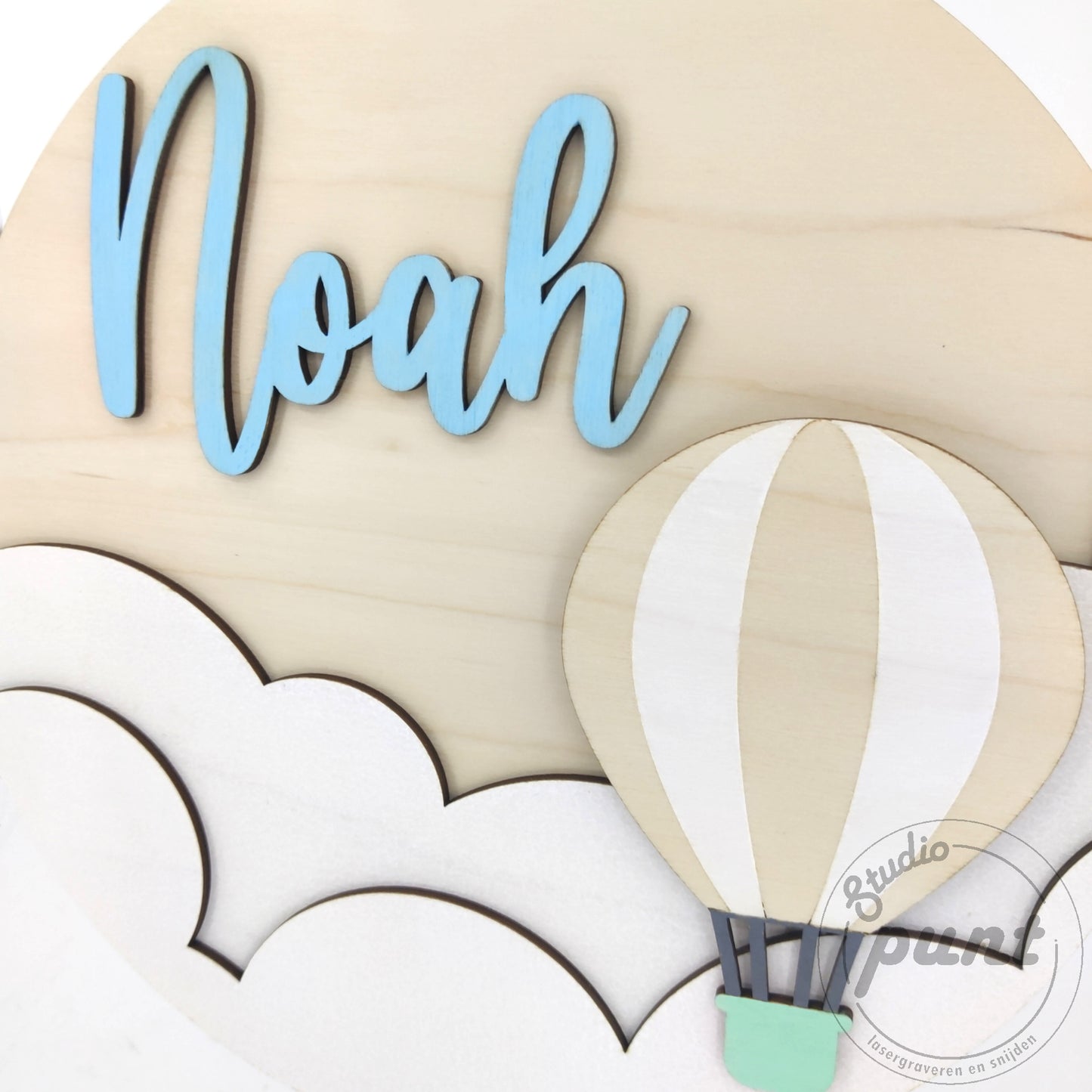 Naambord Baby Luchtballon