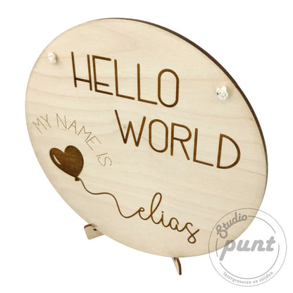 Hello World baby welkomsbord