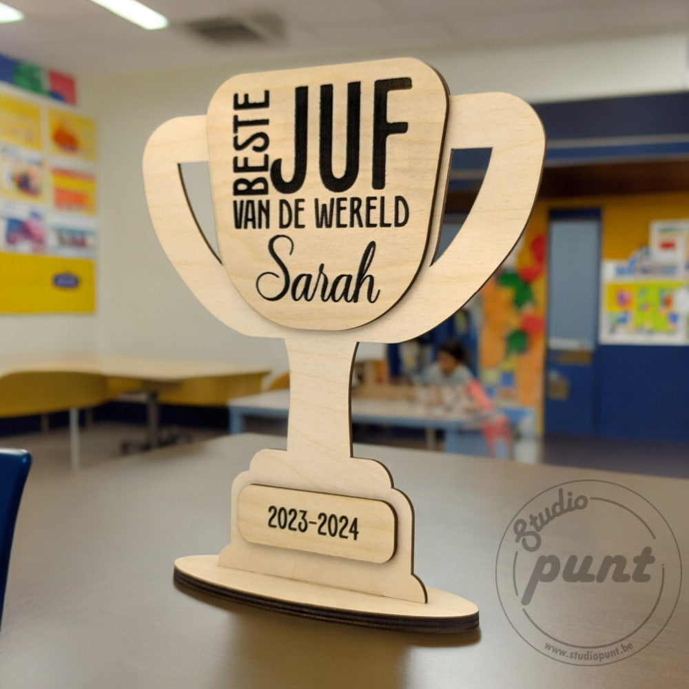 Award Beste Juf Beste Meester met naam