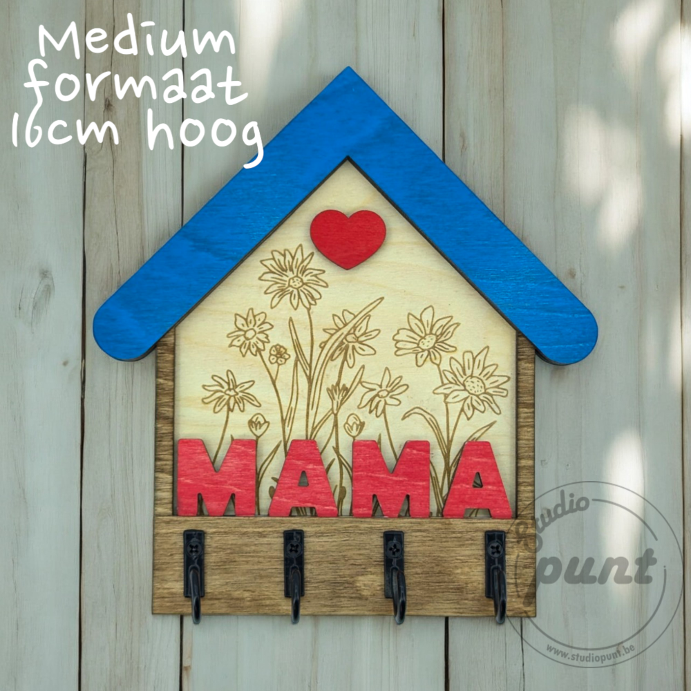 Sleutelhouder Mama Bloemen