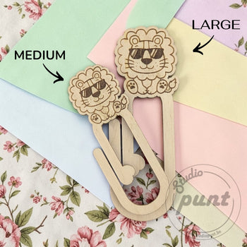 Houten Decoratieve Paperclip - Dieren