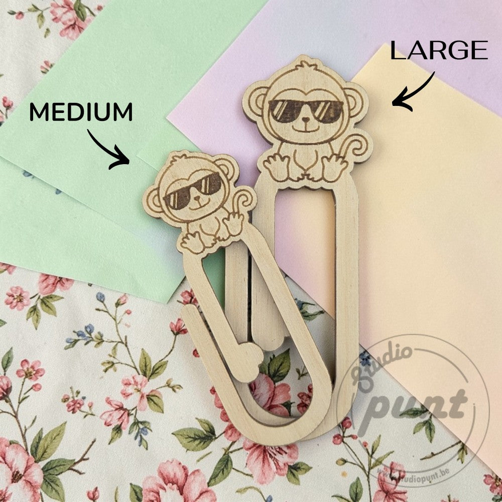 Houten Decoratieve Paperclip - Dieren