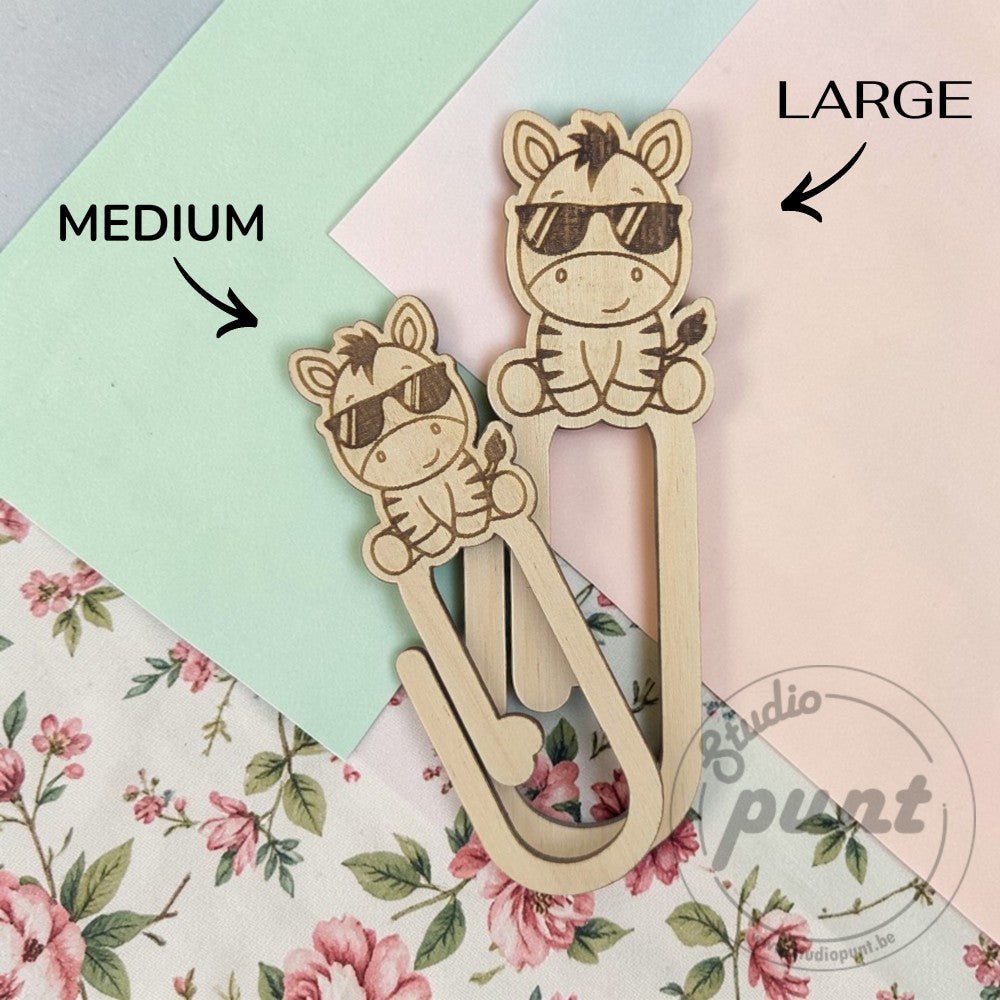 Houten Decoratieve Paperclip - Dieren