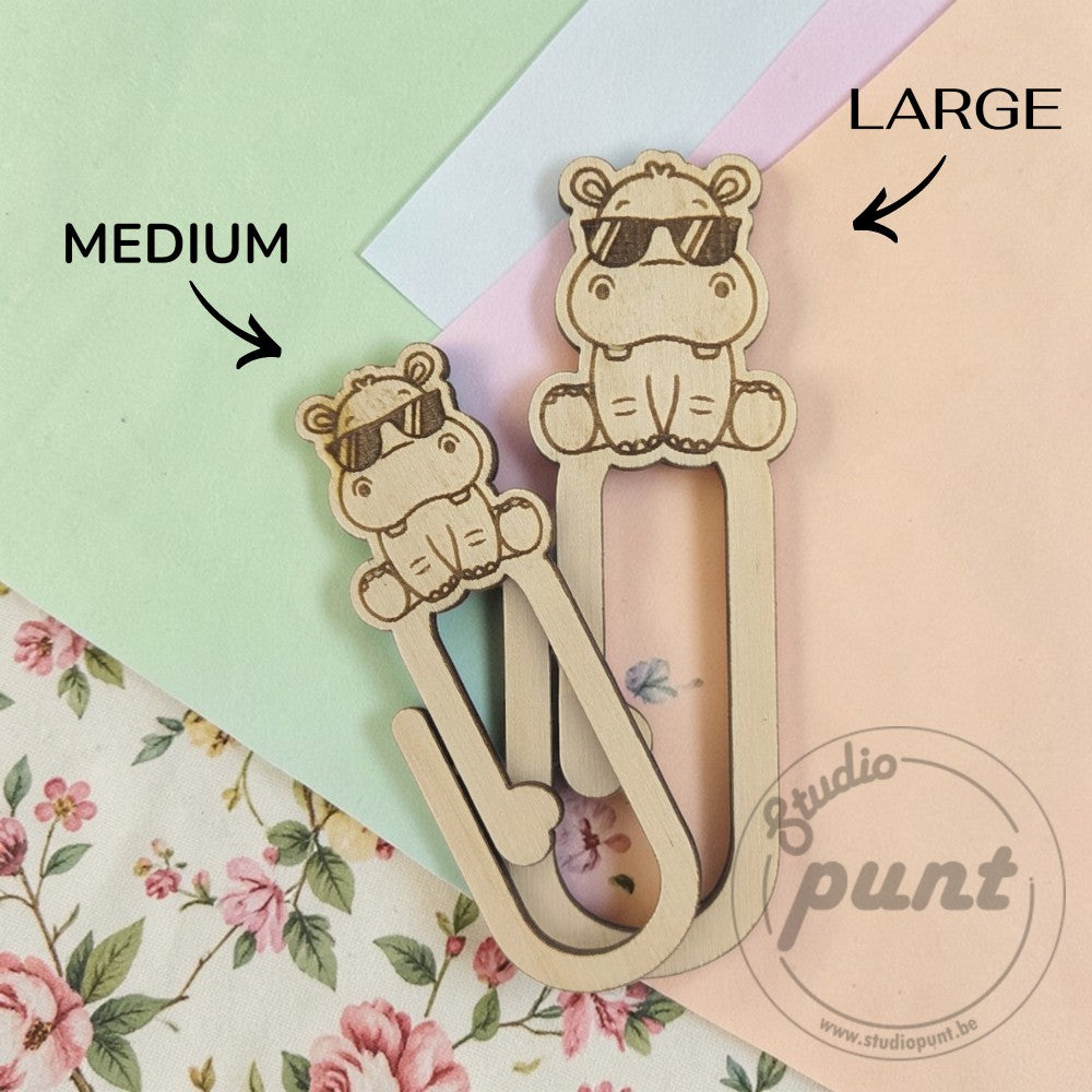 Houten Decoratieve Paperclip - Dieren