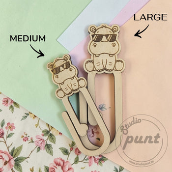 Houten Decoratieve Paperclip - Dieren