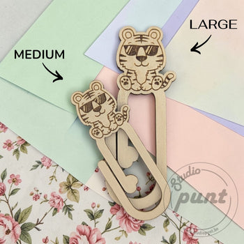 Houten Decoratieve Paperclip - Dieren