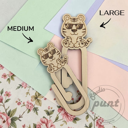 Houten Decoratieve Paperclip - Dieren