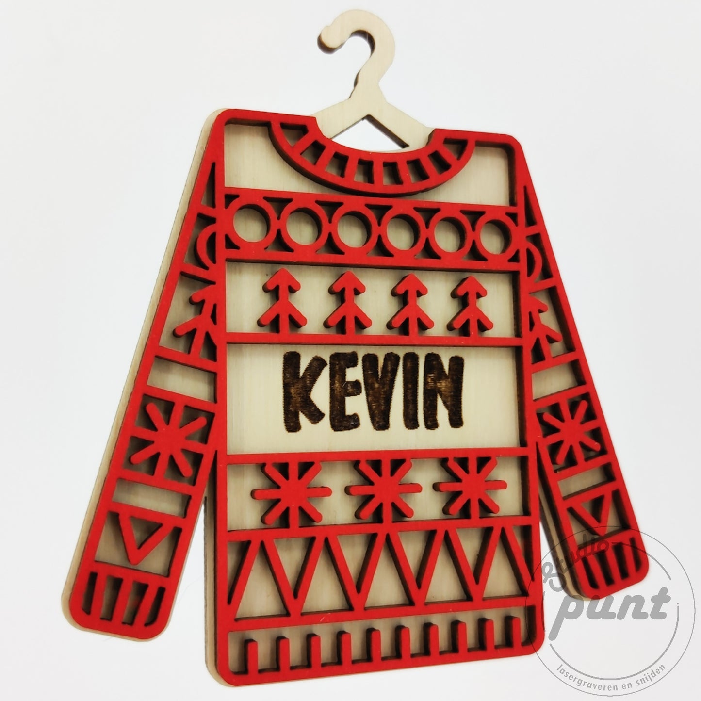 Kerstornament Ugly Sweater personaliseerbaar