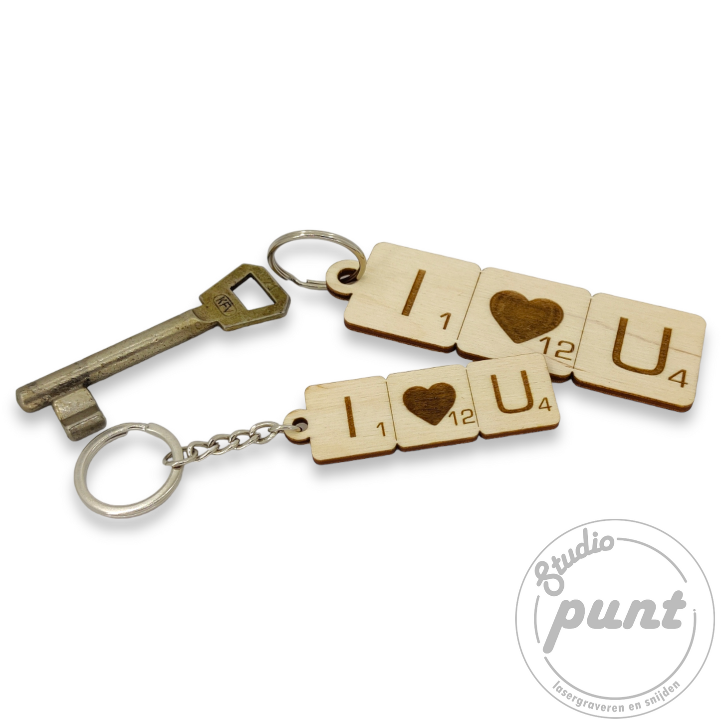 MEGA sleutelhanger 3 Letters + GRATIS standaard sleutelhanger